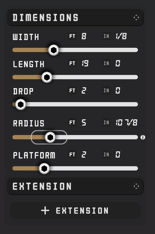 Geometry and materials checks before finalizing.