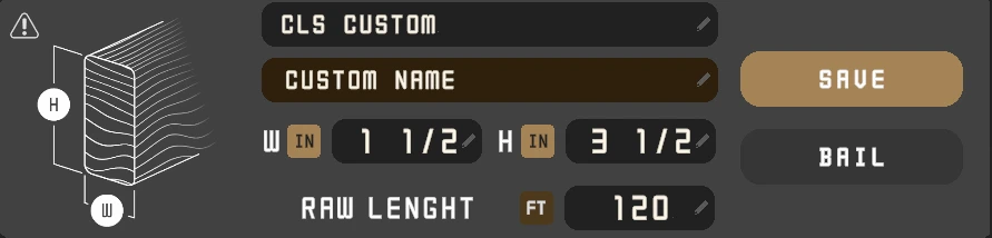 Custom stud preset