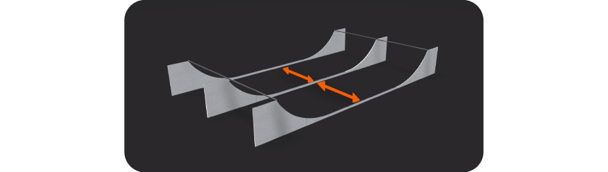 Span limit diagram between side panels